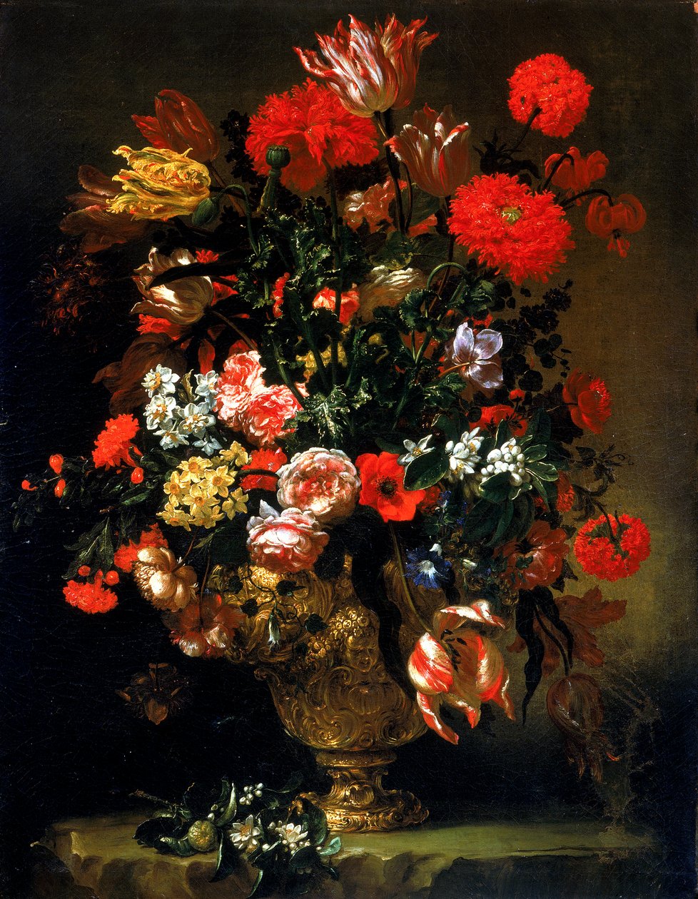 Still Lifeswed av Andrea the Elder Scacciati