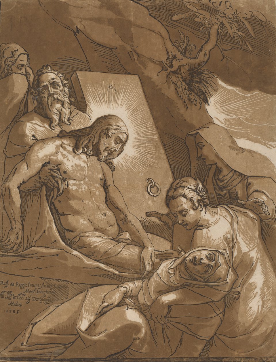 Gravläggningen, 1585. av Andrea Andreani
