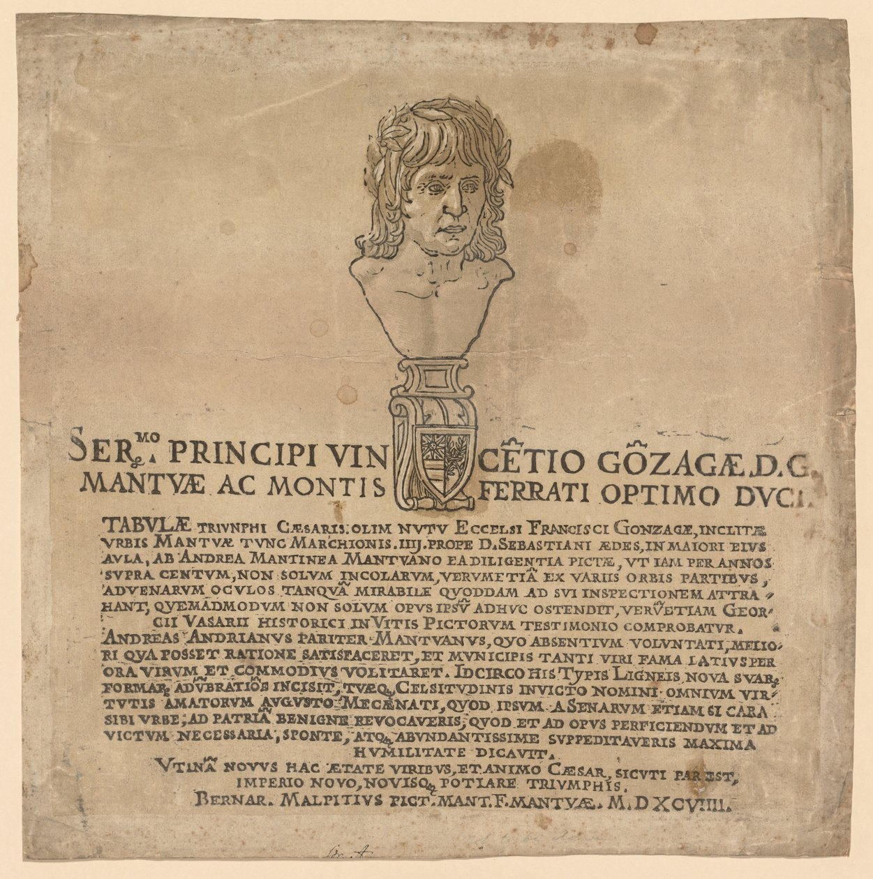 Julius Caesars triumf, 1593-99. av Andrea Andreani