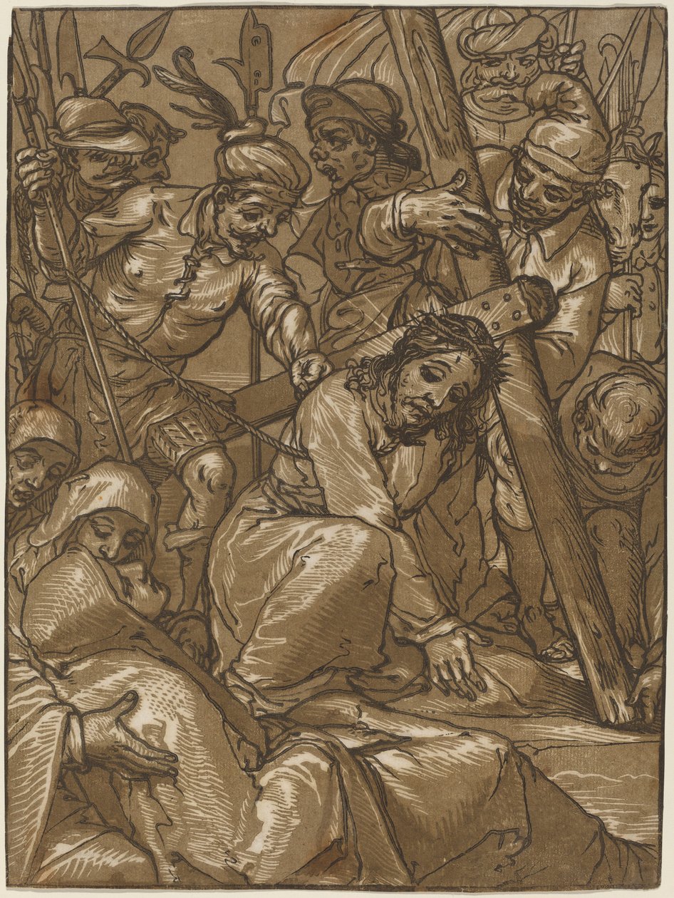 Korsets bärande av Andrea Andreani after Alessandro Casolani