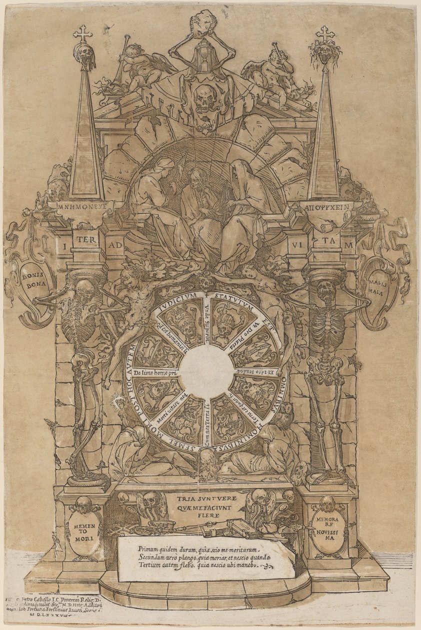 Allegori om döden av Andrea Andreani after Giovanni Fortuna