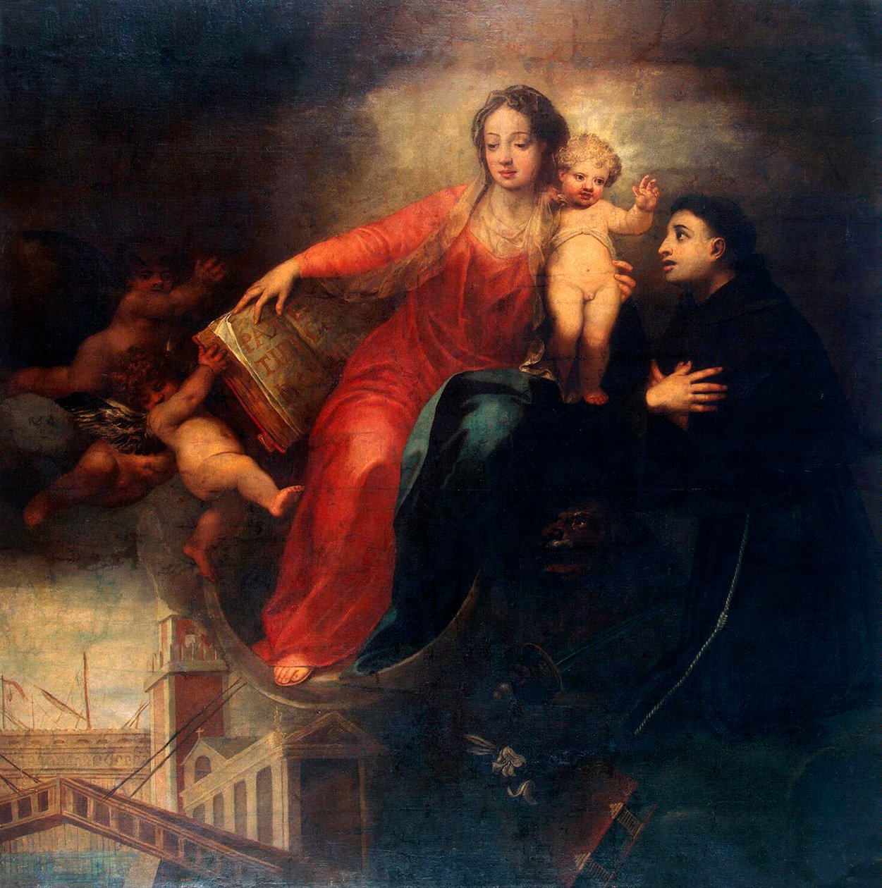 Madonna och barn med Sankt Antonius av Padua