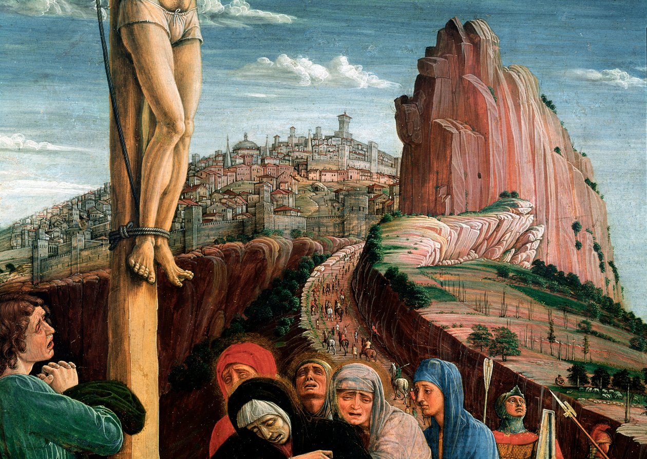 Altartavla i San Zeno: korsfästelse. Detalj. Tempera på duk av Andrea Mantegna (1431-1506) 1459-1460 Paris, Louvren av Andrea Mantegna