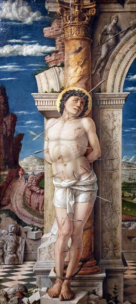Tyska: Hl. Sebastian Sankt Sebastian av Andrea Mantegna
