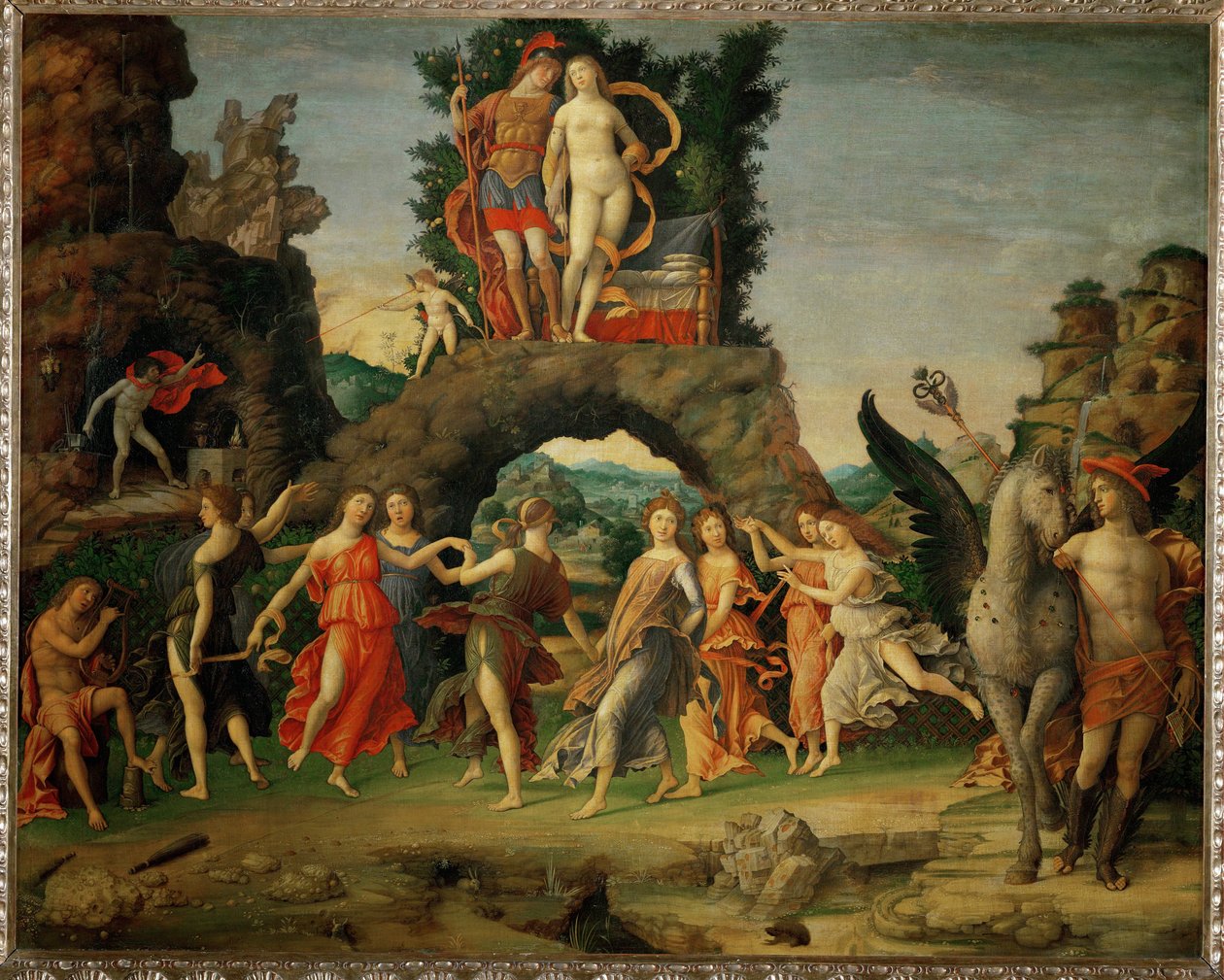 Il Parnasso. Mars och Venus ... av Andrea Mantegna