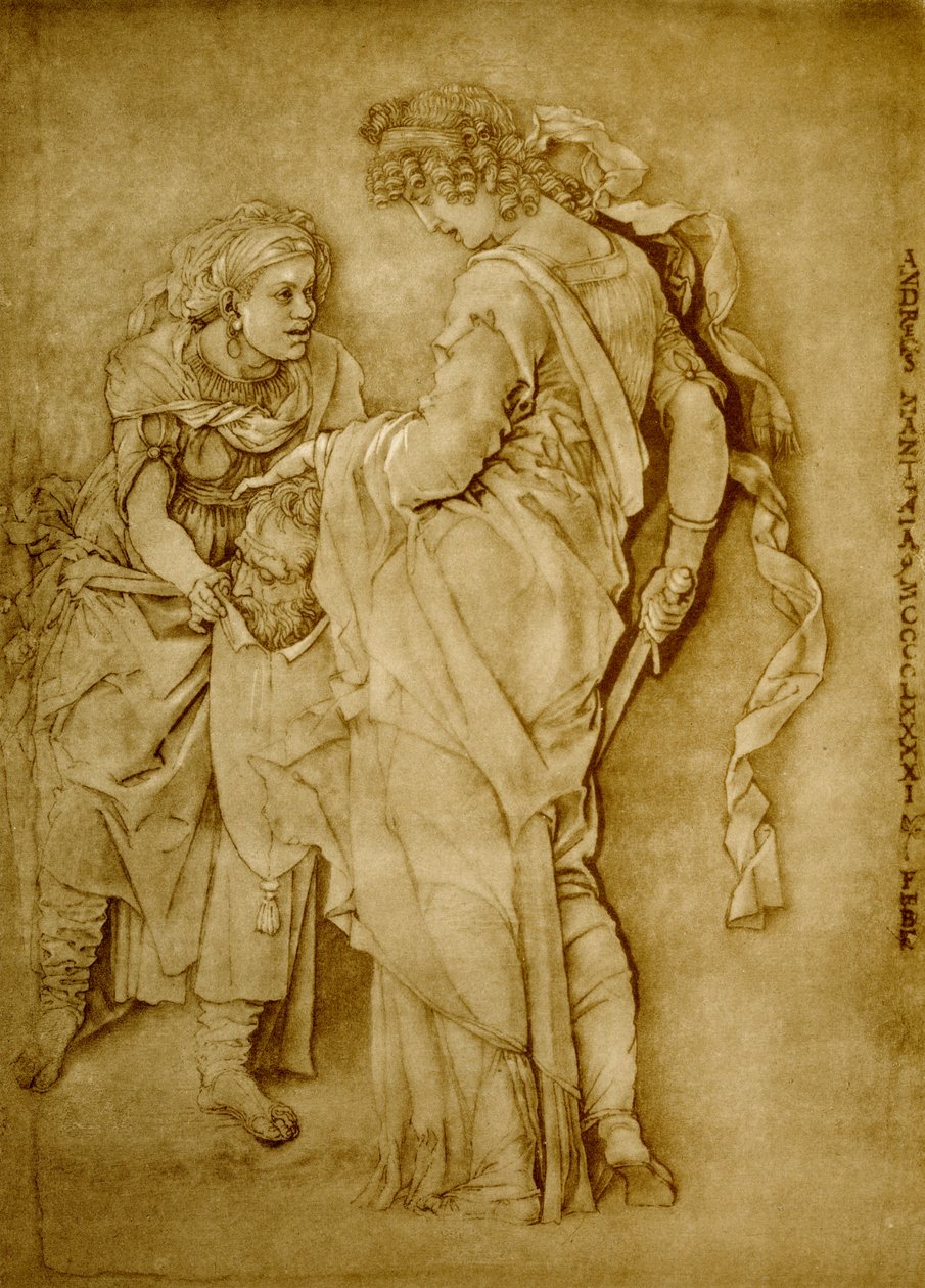 Judith med huvudet av Holofernes av Andrea Mantegna