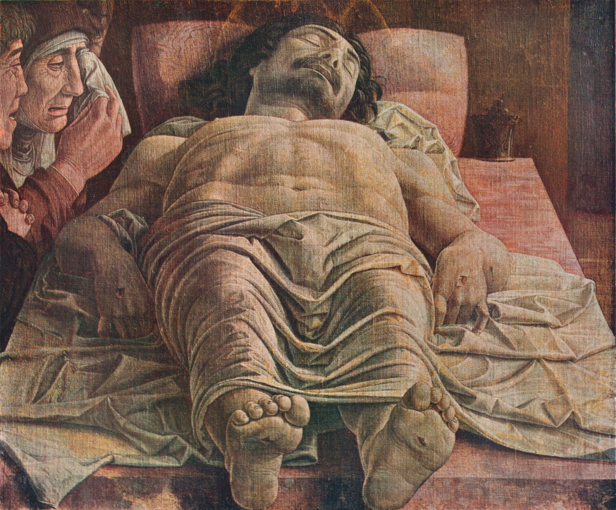 Klagosång över den döde Kristus, 1470-1474, 1930. av Andrea Mantegna