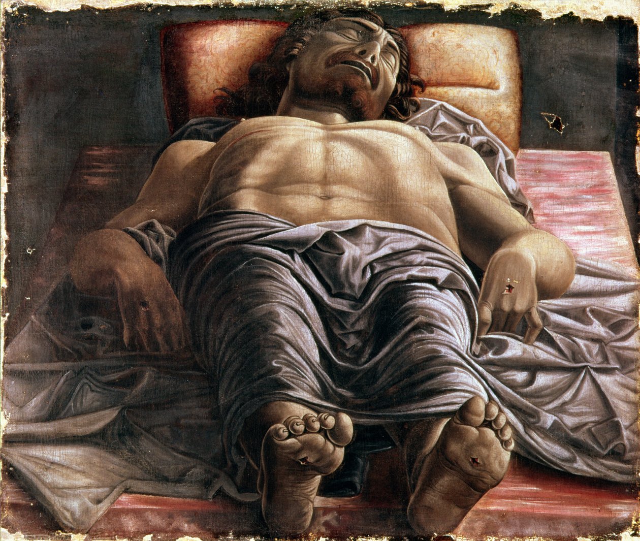 Klagesång över den döde Kristus av Andrea Mantegna