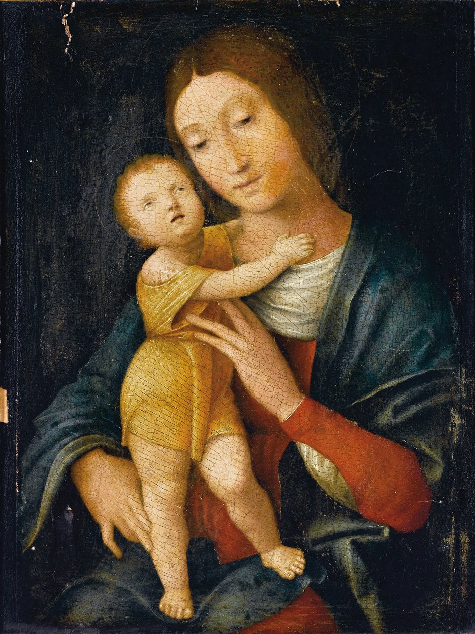 Madonna och barn av Andrea Mantegna