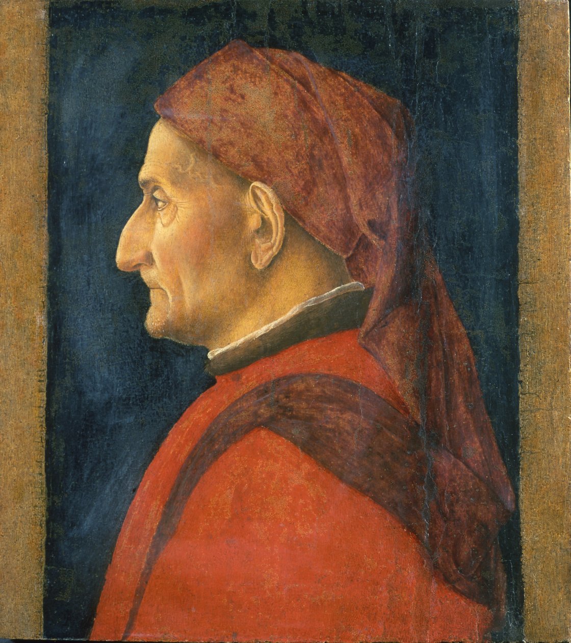 Porträtt av en man, 1450 av Andrea Mantegna
