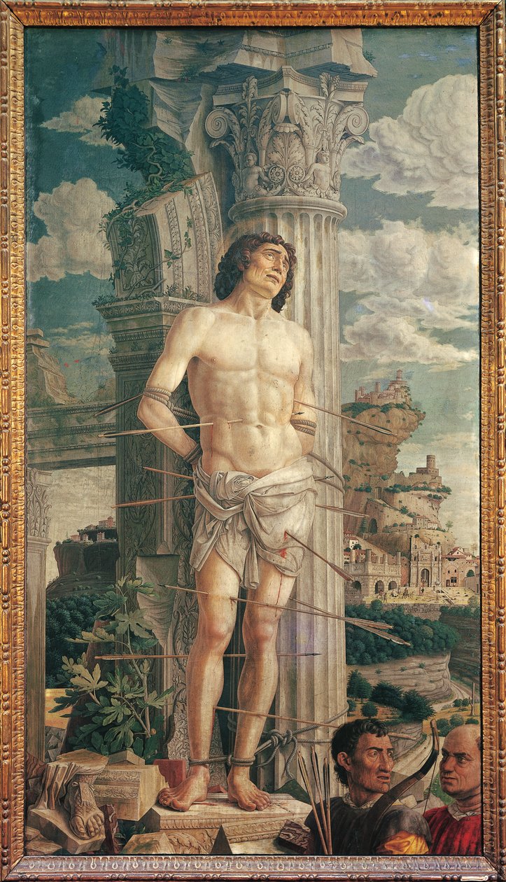Sankt Sebastian, ca 1480 (tempera på duk) av Andrea Mantegna