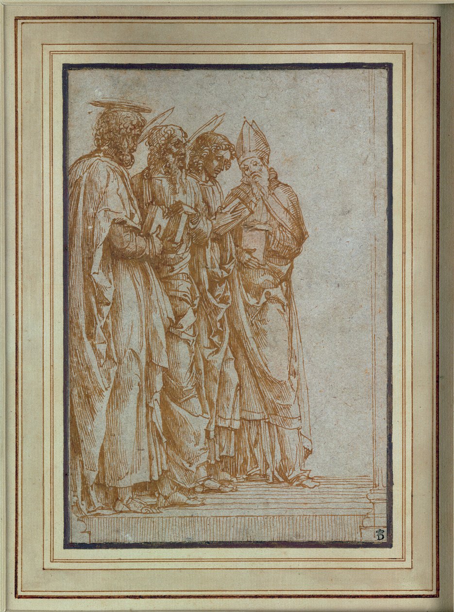 De heliga Petrus, Paulus, Johannes evangelisten och Zeno av Andrea Mantegna