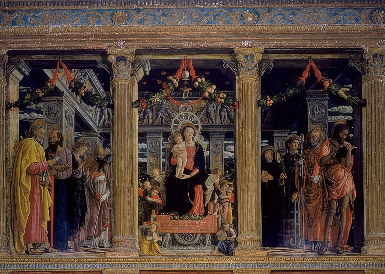 San Zeno-Altar. 1457-1460 av Andrea Mantegna