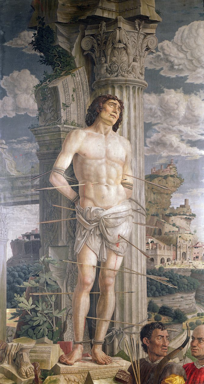 St Sebastian av Andrea Mantegna