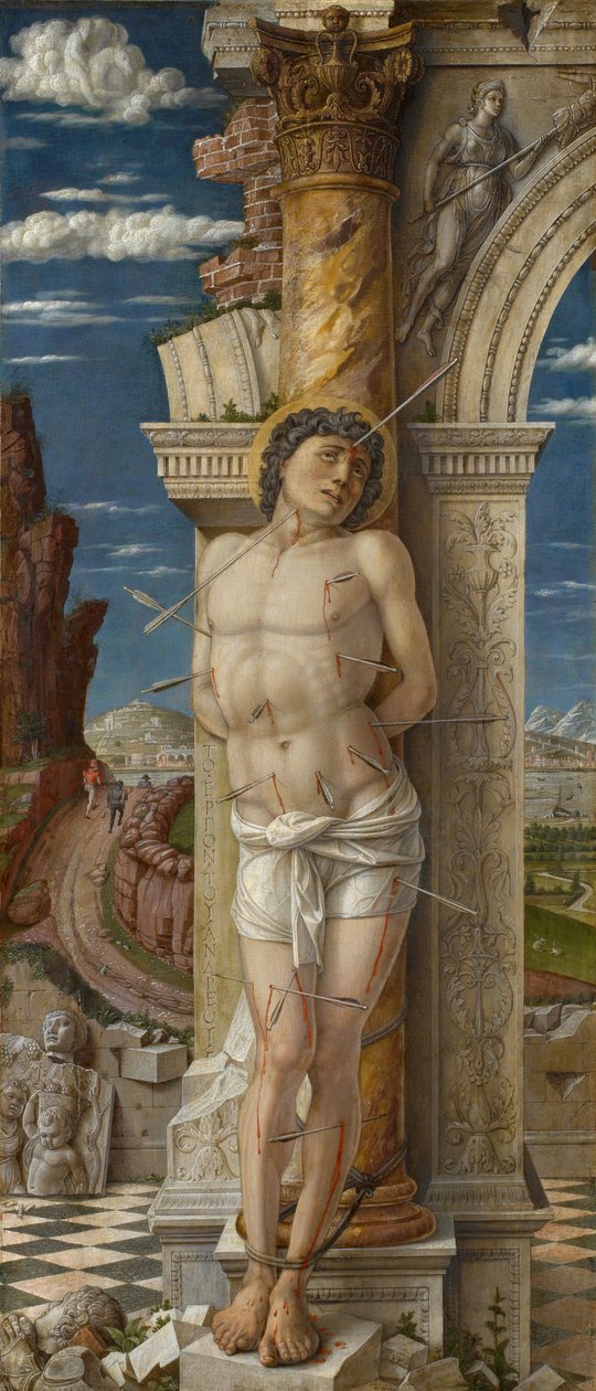 St. Sebastian, ca 1459 (tempera på panel) av Andrea Mantegna