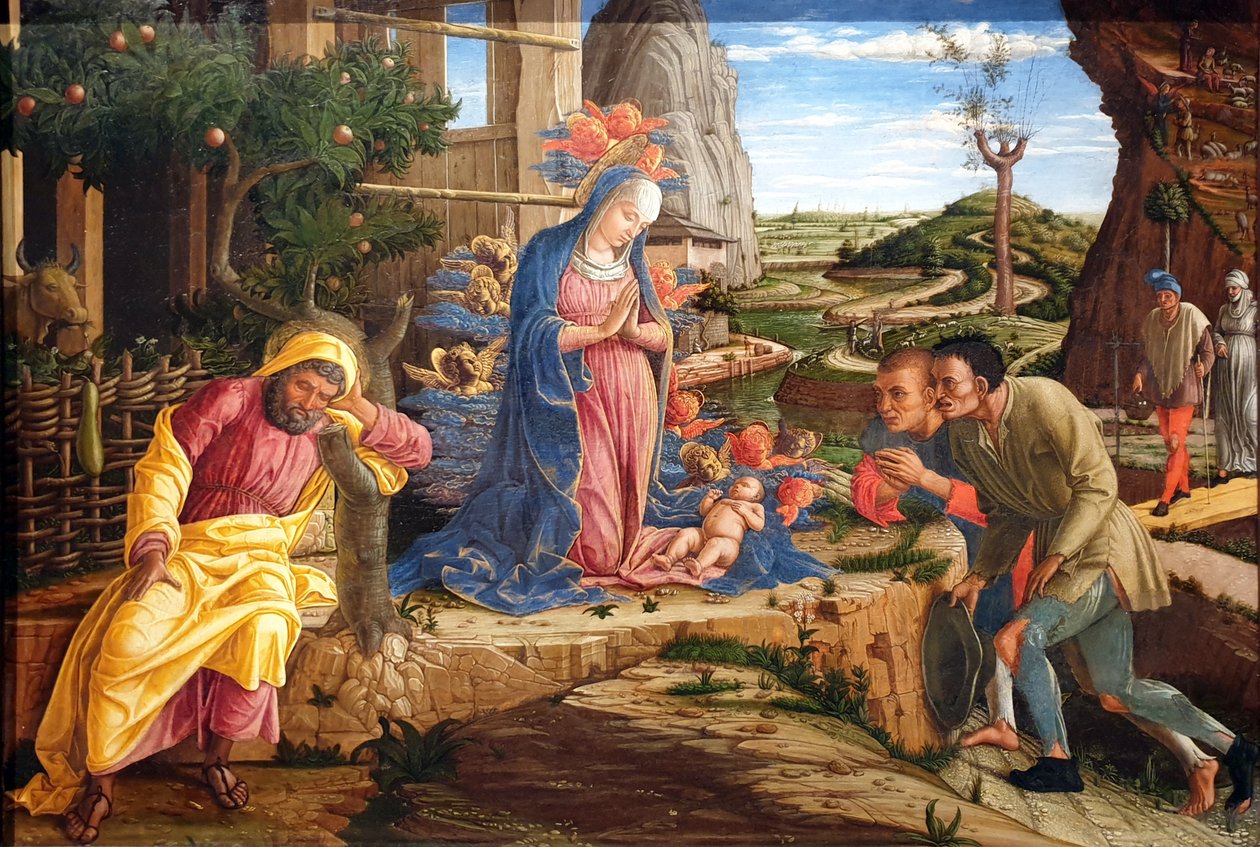 Herdarnas tillbedjan av Andrea Mantegna