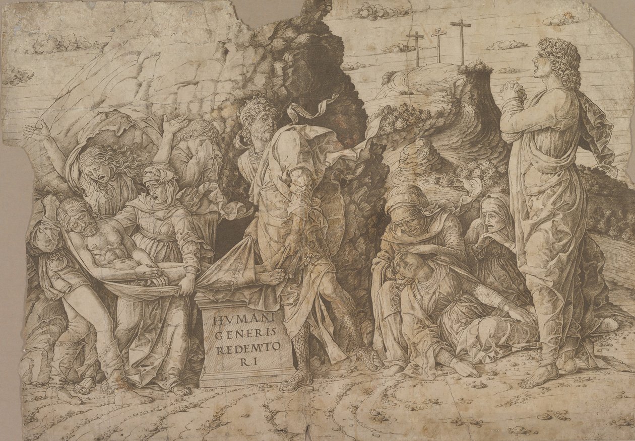 Kristi gravläggning, ca. 1465-75. av Andrea Mantegna