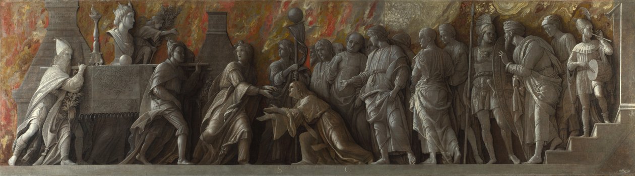 Införandet av Cybele-kulten i Rom, ca. 1505 av Andrea Mantegna