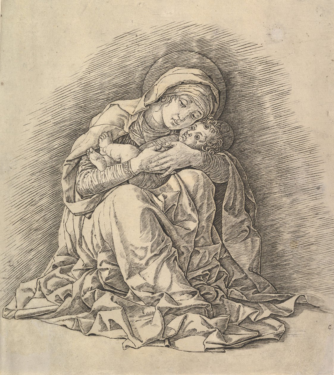 Jungfrun och barnet, ca. 1485-91. av Andrea Mantegna