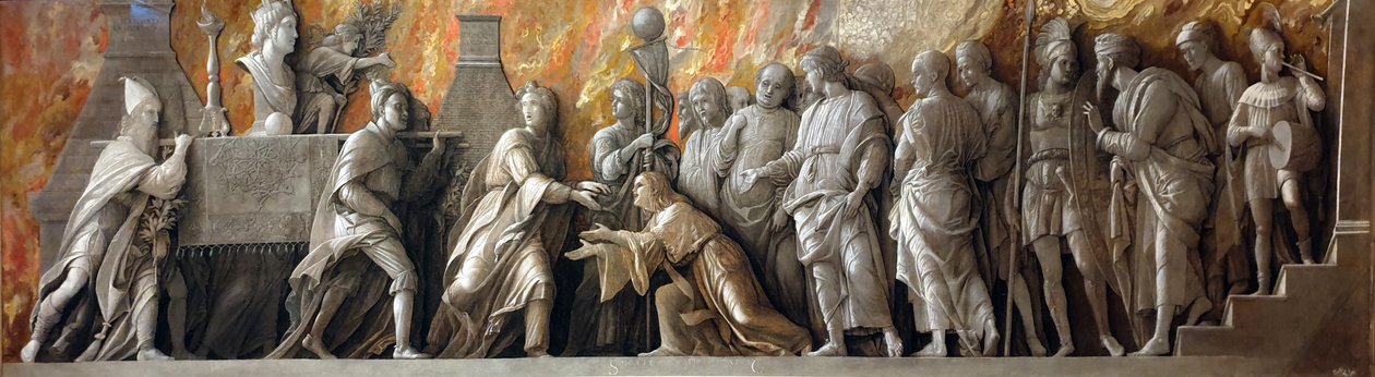 Införandet av Cybele-kulten i Rom av Andrea Mantegna