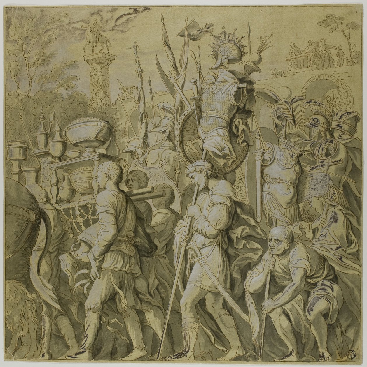 Triumfer av Julius Caesar: Duk nr VI av Andrea Mantegna