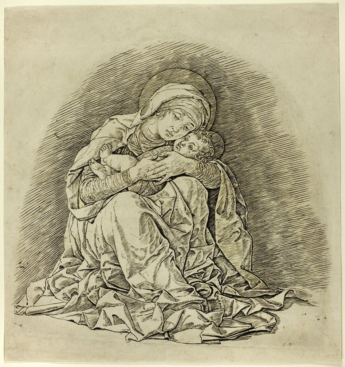 Jungfru med barn av Andrea Mantegna