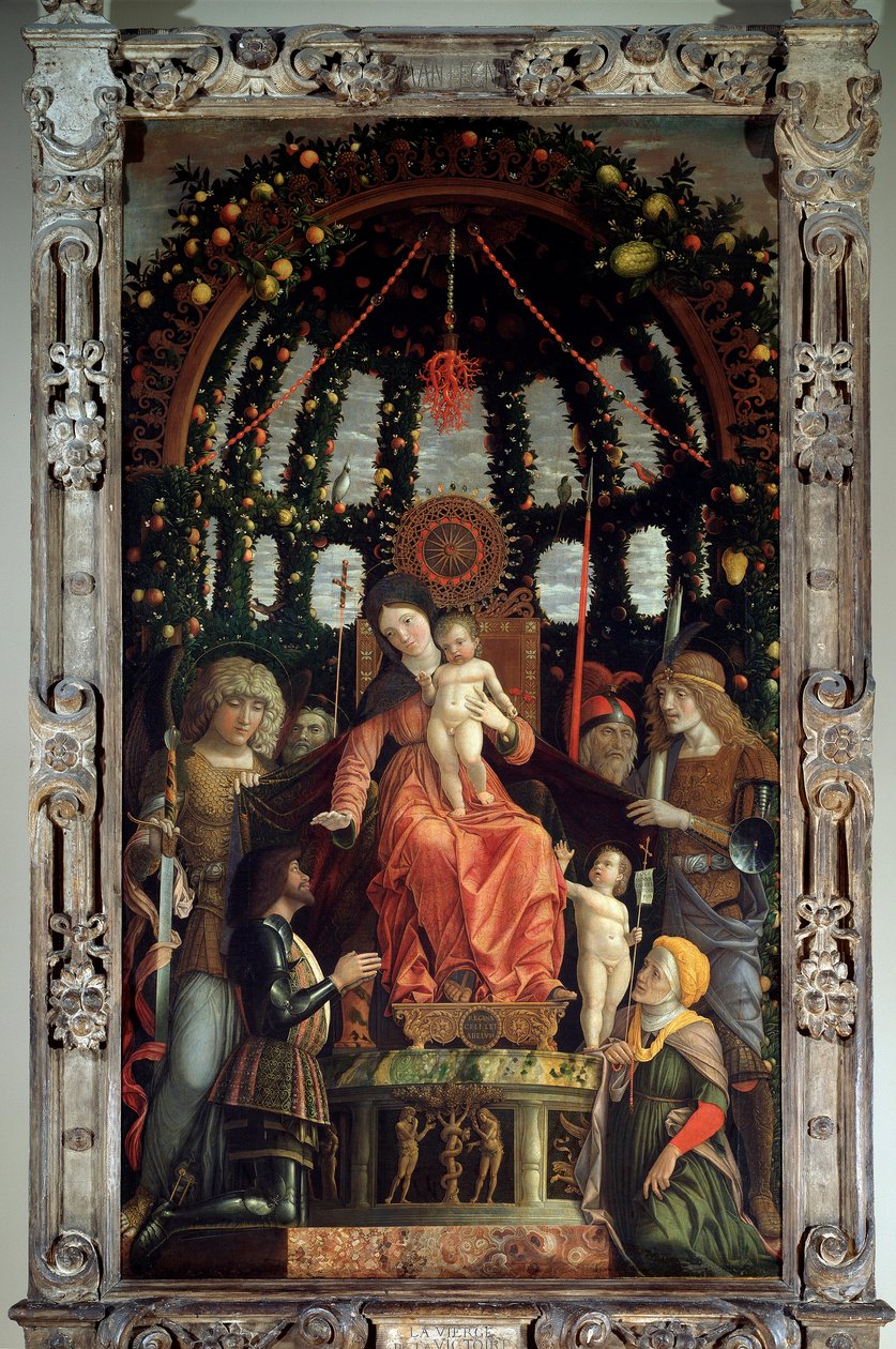 Virgin of Victory (Victory Altarpiece) av Andrea Mantegna