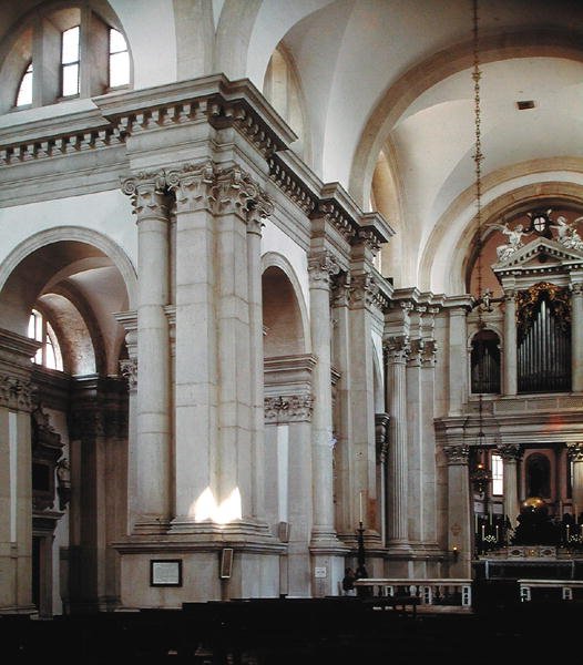 Interiörvy av långhuset, 1566-80 av Andrea Palladio
