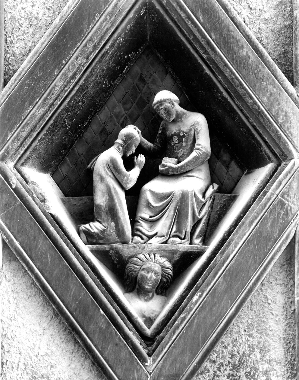 Helig vigning, en relief från campanile, 1337-41 av Andrea Pisano