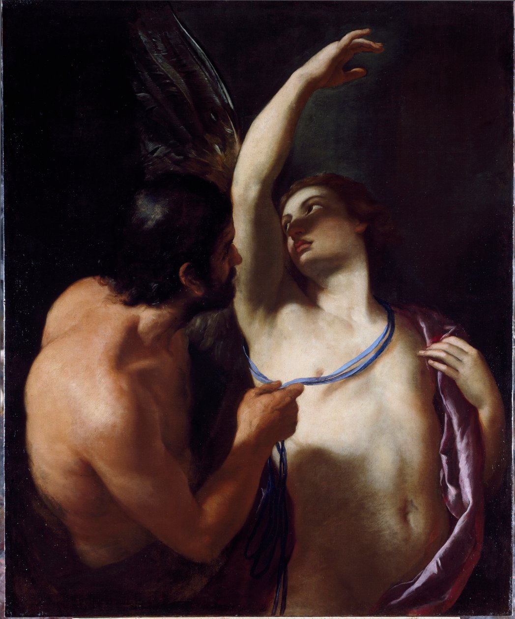 Icarus och Dedale (Icarus och Daedalus) Målning av Andrea Sacchi (1599-1661) början av 1600-talet Genes, Musei di Strada Nuova (ex Palazzo Rosso) av Andrea Sacchi