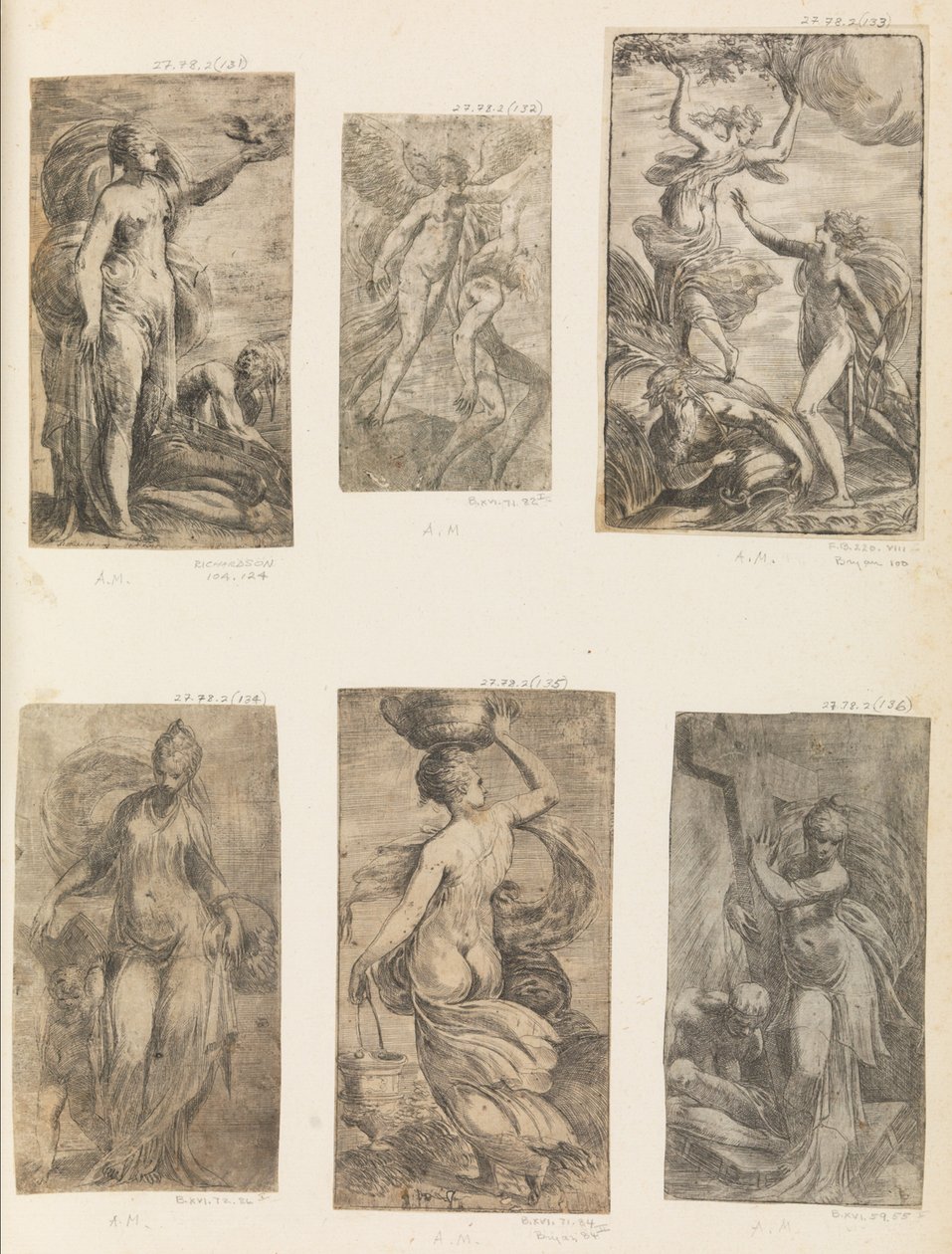 Apollo och Daphne, ca. 1538-40. av Andrea Schiavone