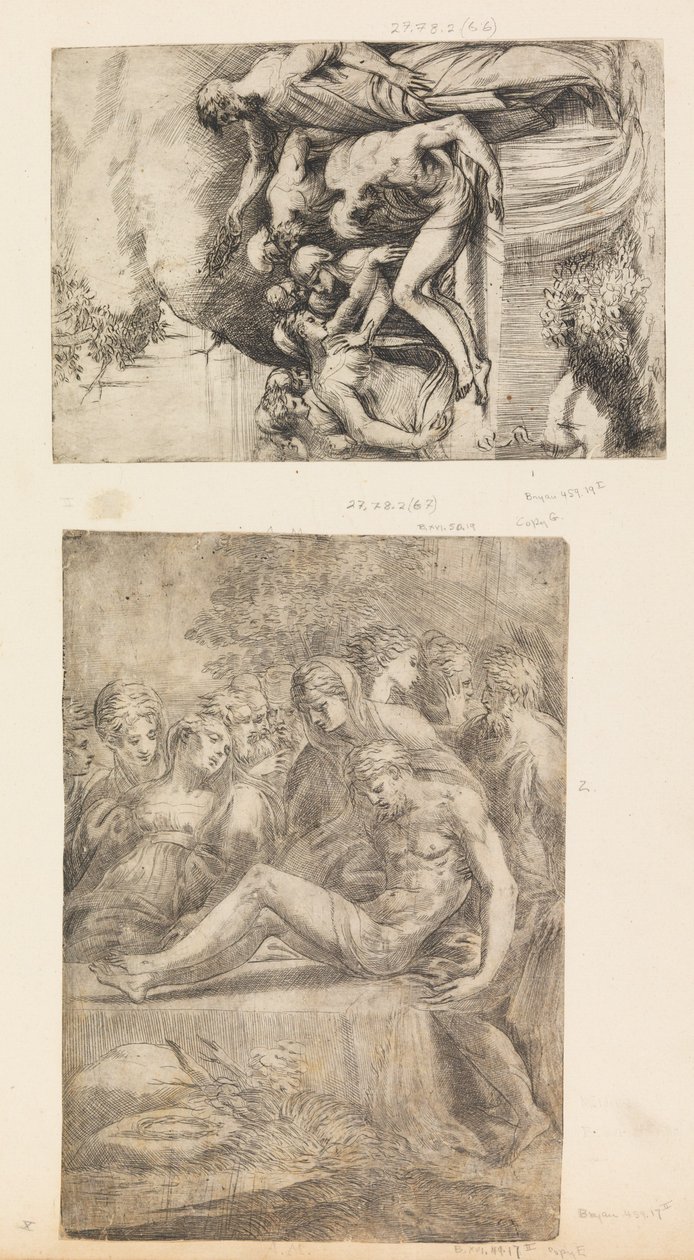Klagosången över den döde Kristus, ca. 1545-50. av Andrea Schiavone