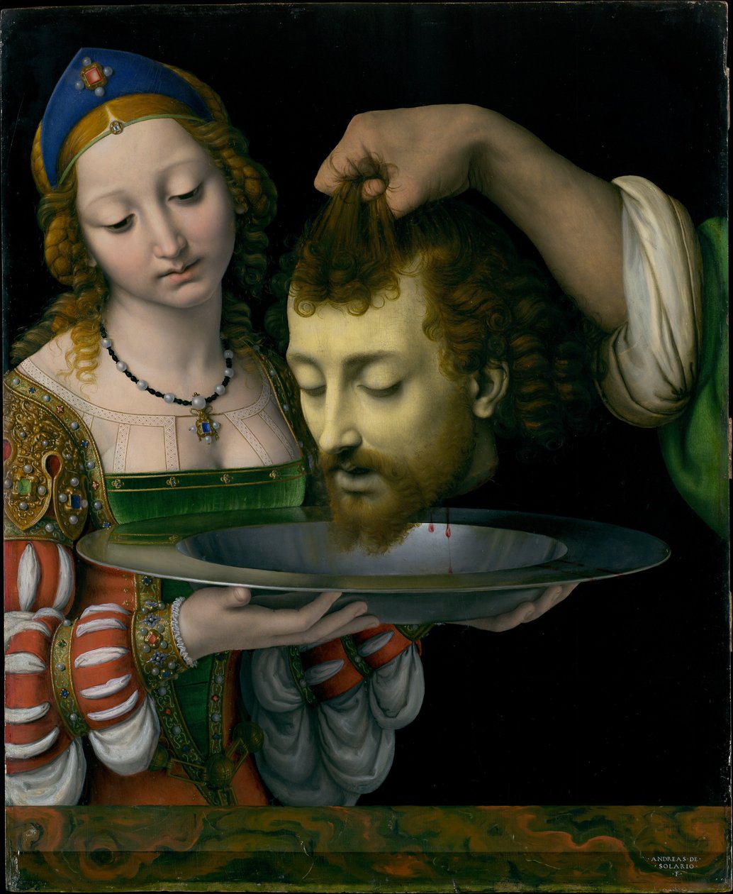 Salome med Johannes Döparens huvud av Andrea Solari