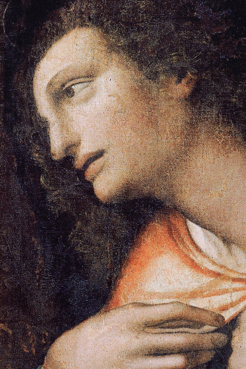 Klostret (Tongerlo Abbey). Målning. Nattvarden. 1506-1507. Detalj (målning) av Andrea Solario
