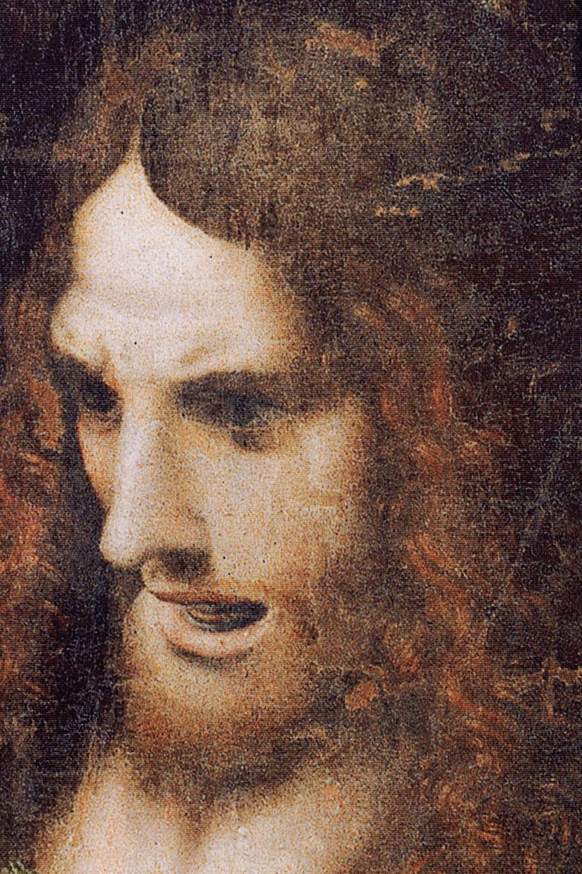 Klostret (Tongerlo Abbey). Målning. Nattvarden. 1506-1507. Detalj (målning) av Andrea Solario