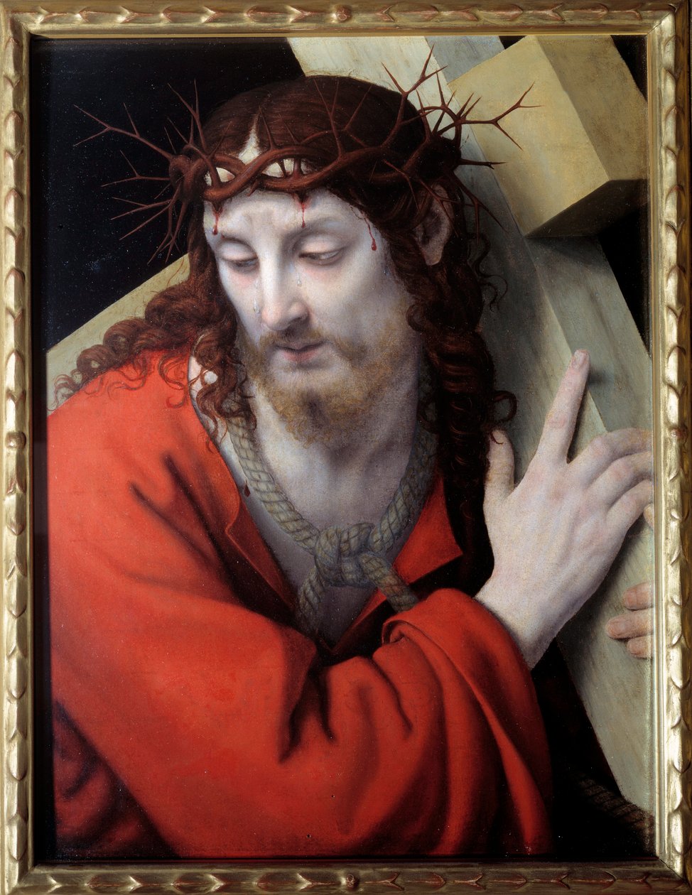 Kristus bär sitt kors. Målning av Andrea Solario (1460-1522) av Andrea Solario