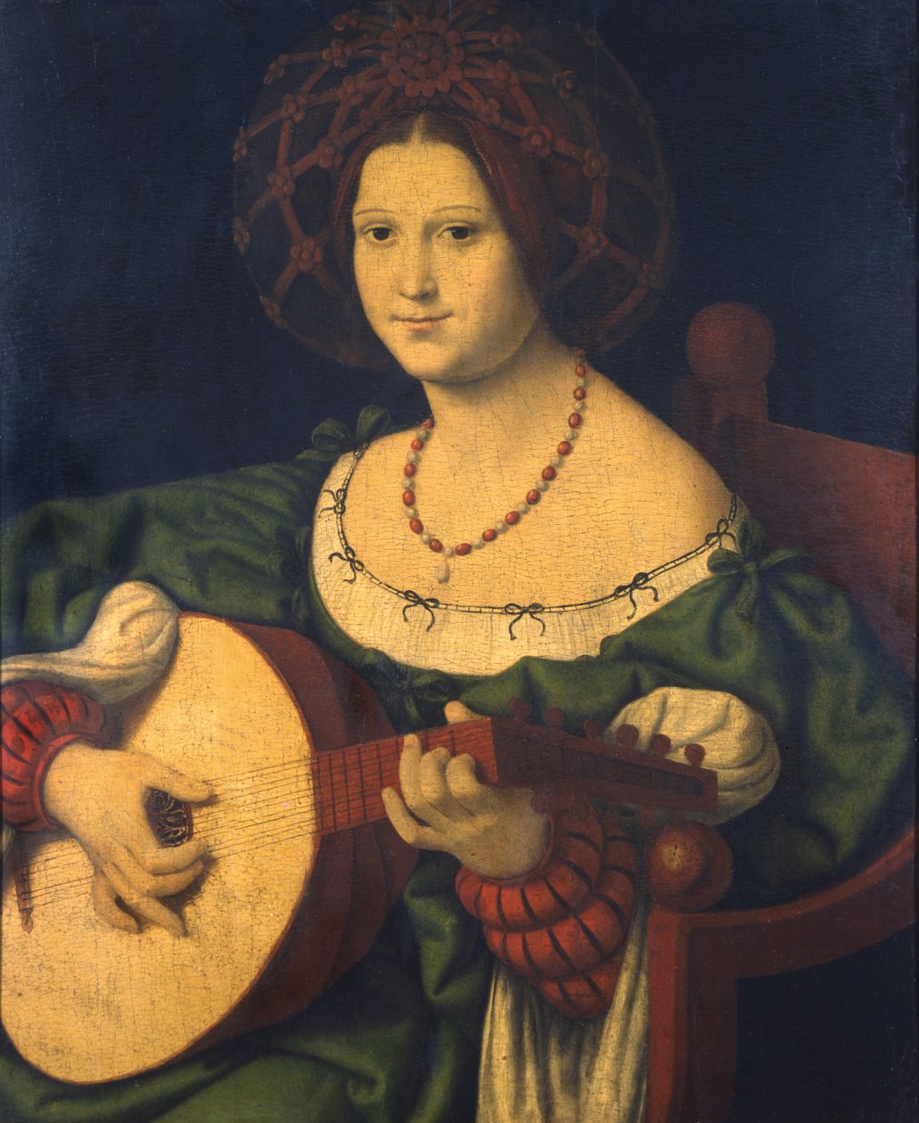 Lady with a Lute, ca 1510 (olja på panel) av Andrea Solario