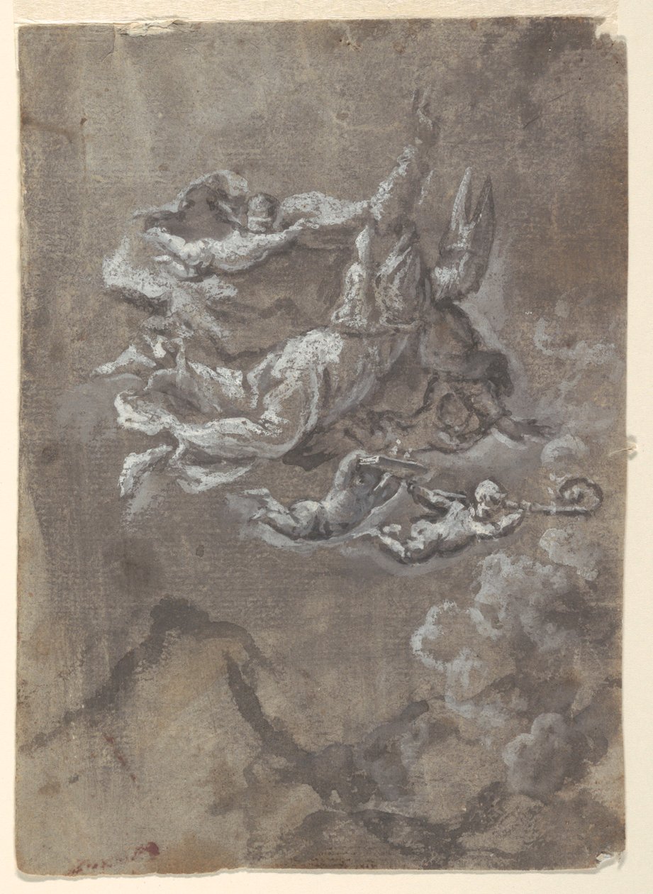 Saint Gennaro Lugnande Vesuvius av Andrea Vaccaro