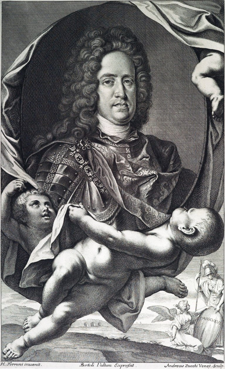 Karl VI av Girolamo Ferroni av Andrea Zucchi