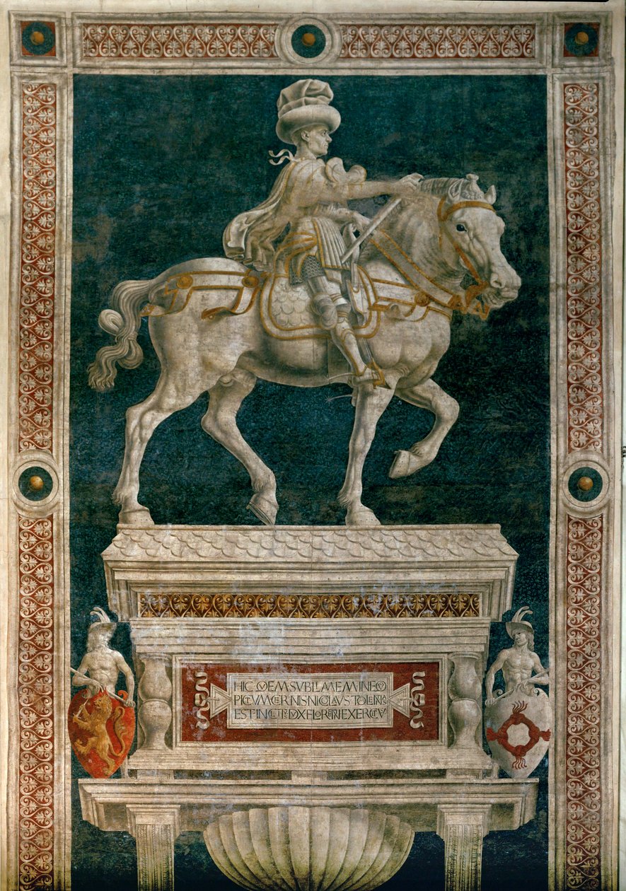 Condottiere Niccolo da Tolentino ... (ny) av Andrea del Castagno