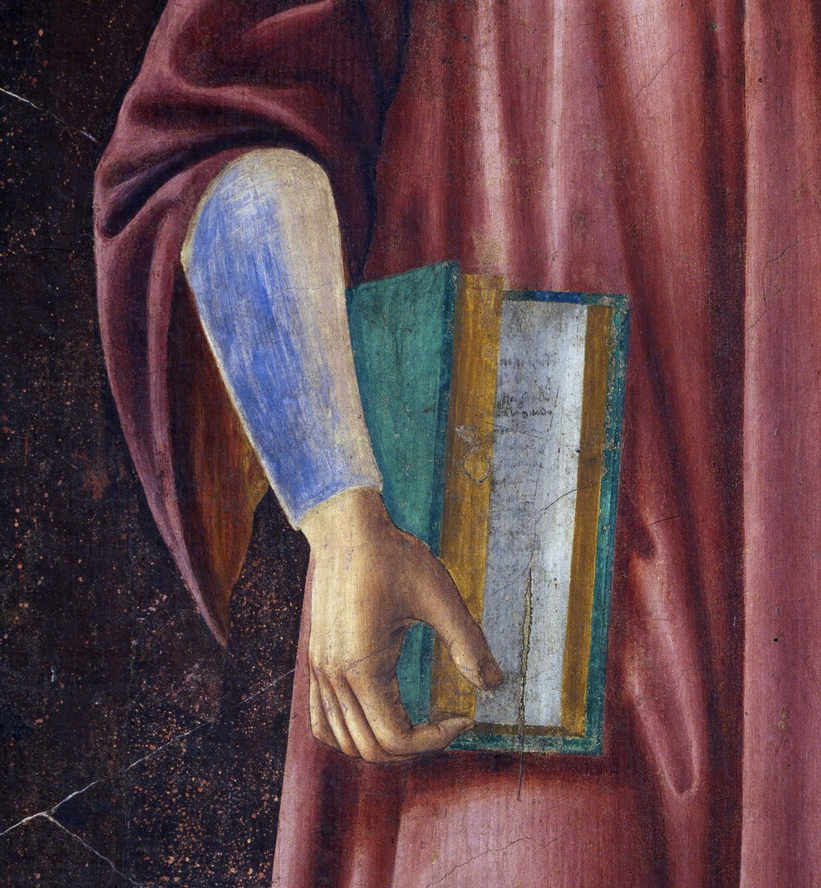 Dante Alighieri (detalj) från Villa Carducci-serien av kända män och kvinnor, ca 1450 (fresk på duk) av Andrea del Castagno
