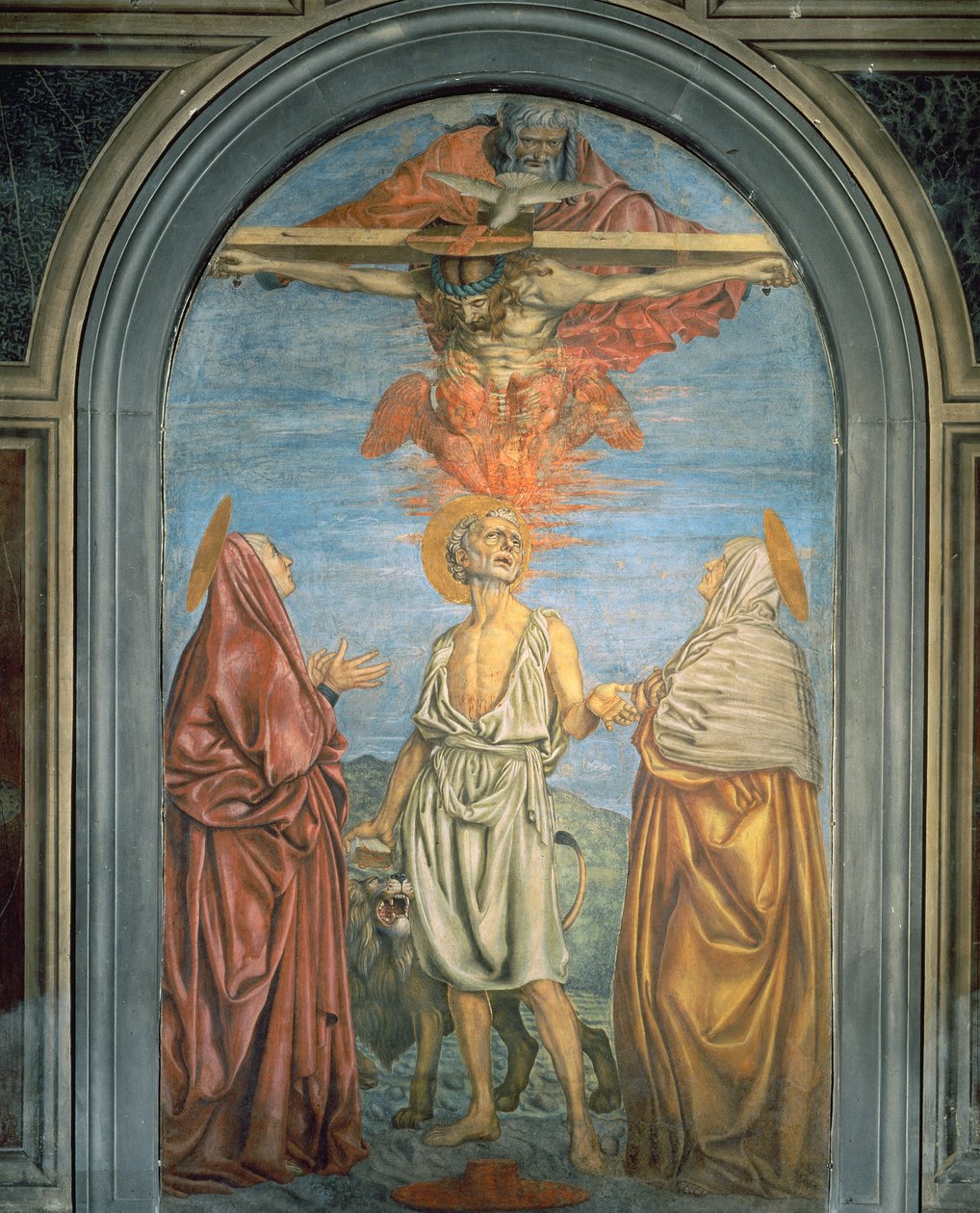 Helig Treenighet med St. Hieronymus av Andrea del Castagno