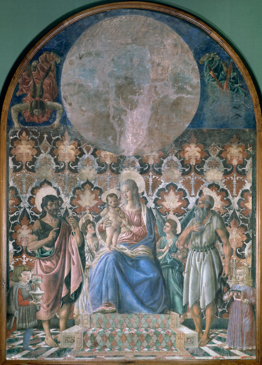 Madonna och barn med änglar, c1443 av Andrea del Castagno