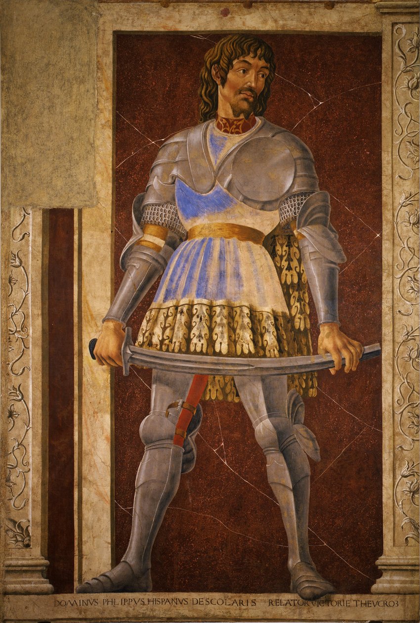 Pippo Spano, Niccolò Acciaiuoli, Francesco Petrarca av Andrea del Castagno