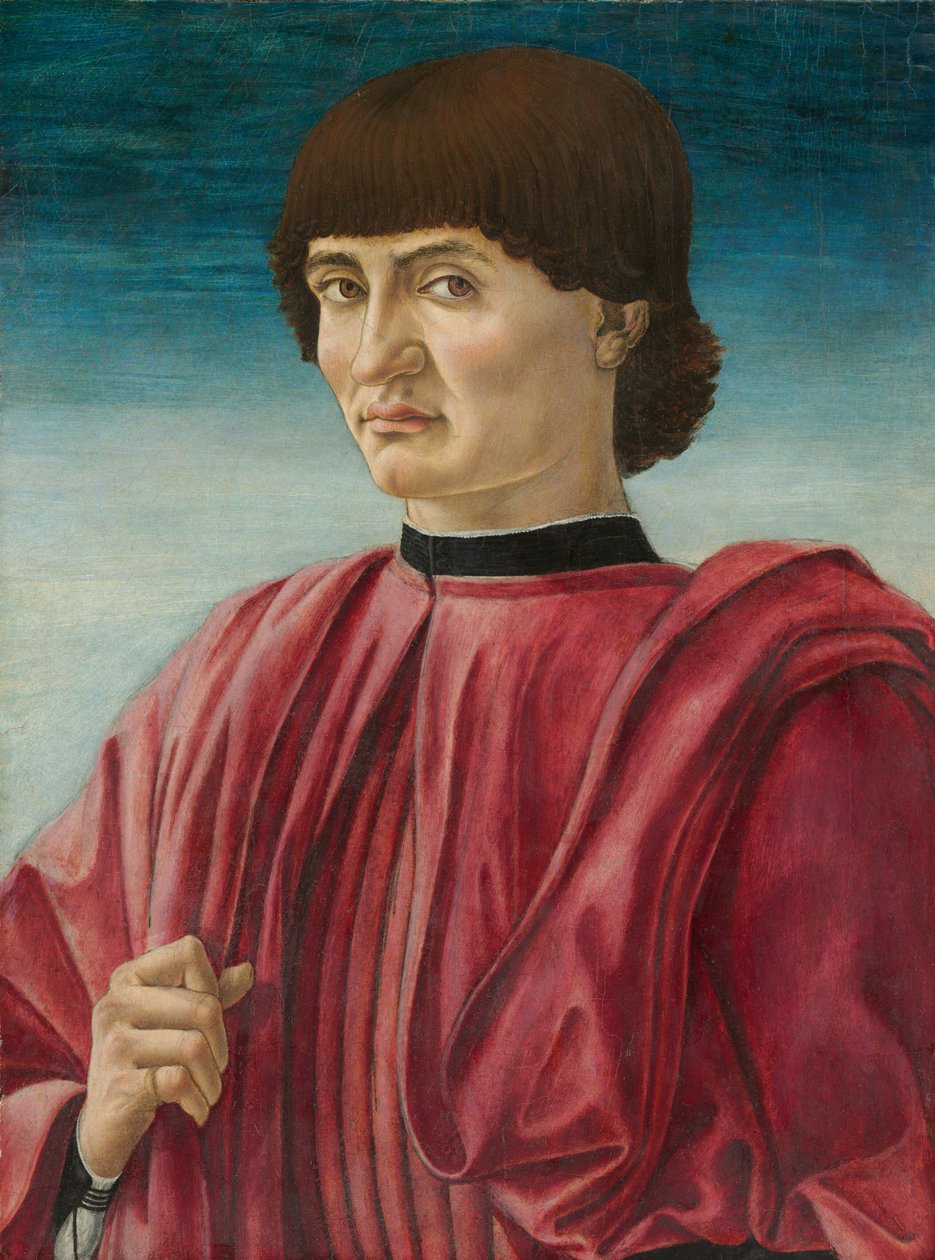Porträtt av en man av Andrea del Castagno