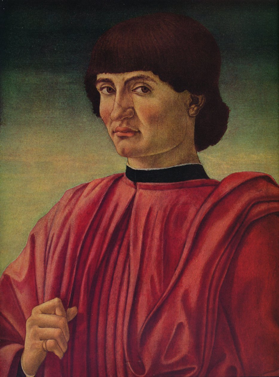 Porträtt av en man, c1450 av Andrea del Castagno