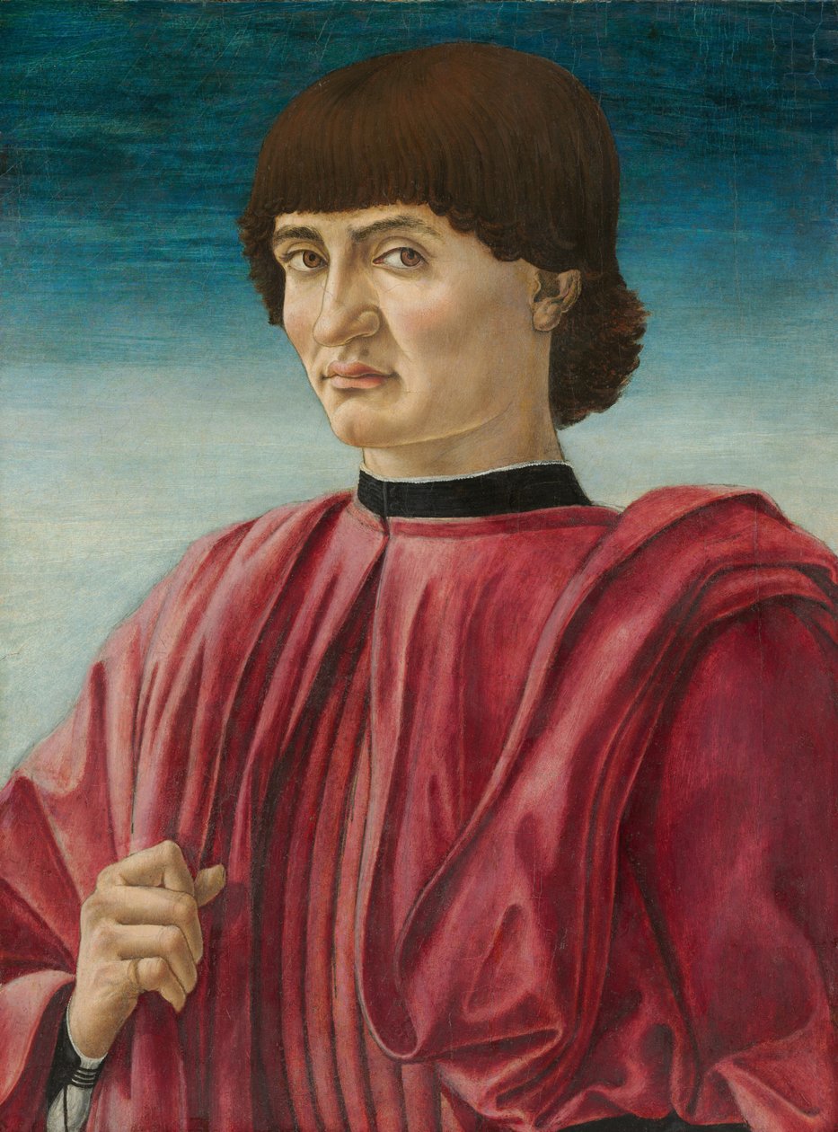 Porträtt av en man, ca. 1450. av Andrea del Castagno
