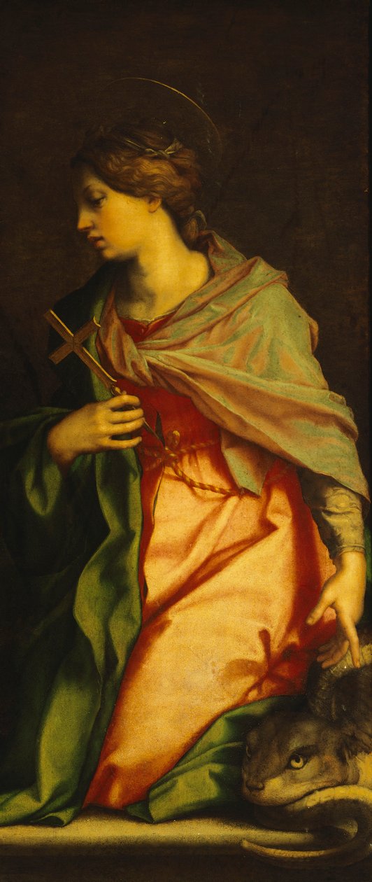 Målning av Santa Margherita, av Andrea del Sarto (1486-1530), katedralen i Pisa av Andrea del Sarto
