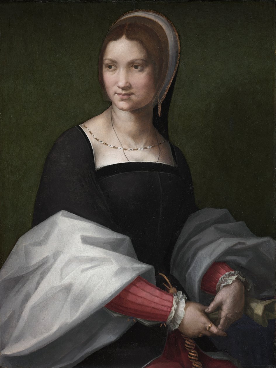 Porträtt av en kvinna, ca 1518 (olja på trä) av Andrea del Sarto