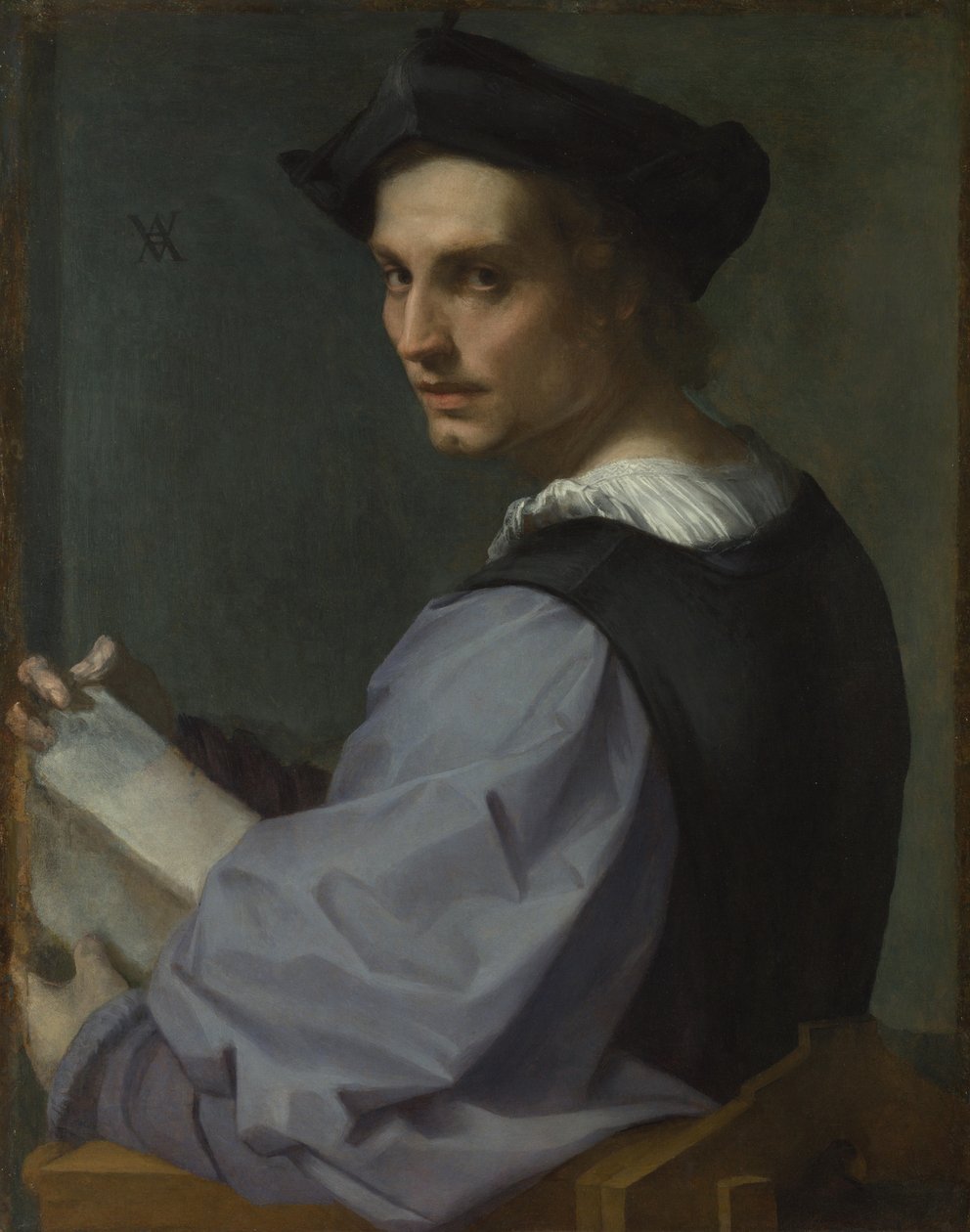 Porträtt av en ung man, ca 1518 av Andrea del Sarto